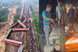 Track restoration: ரயில் விபத்து நிகழ்ந்த இடத்தில் சீரமைப்பு பணிகள் தீவிரம்