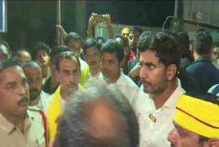 Eggs Attack On Nara Lokesh