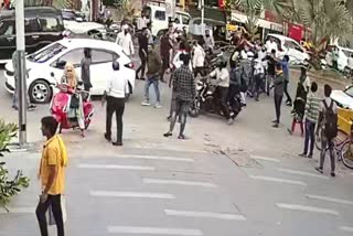 attack on Congress leader CCTV footage viral