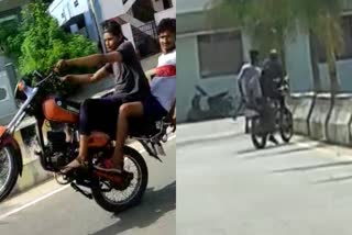 youths-did-bike-stunt-and-hit-the-divider-at-vijayangar