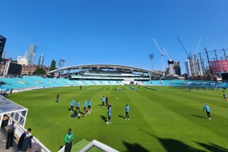 Indian cricket team begins practice at The Oval