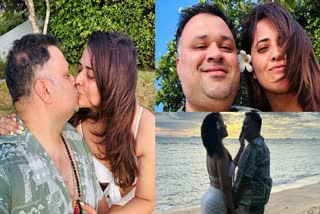 Anasuya Bharadwaj lip kiss to her husband