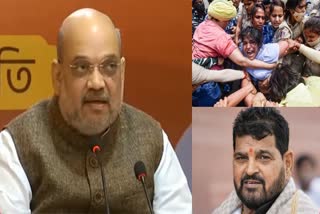 Protesting wrestlers meet amit shah
