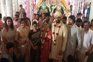 Abhishek ambharish and aviva biddappa marriage photos