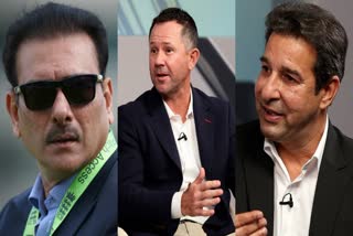 ravi shastri, ricky ponting and wasim akram