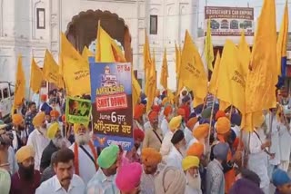 Sikh organizations and Dal Khalsa organized a freedom march in Amritsar
