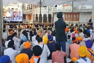 Sangat at Sri Akal Takht Sahib