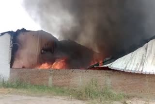 fire in factory in panipat