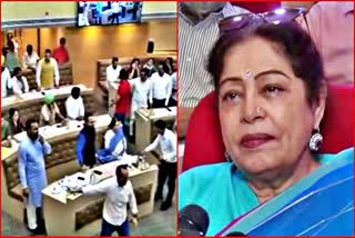 MP kirron kher on AAP councilors