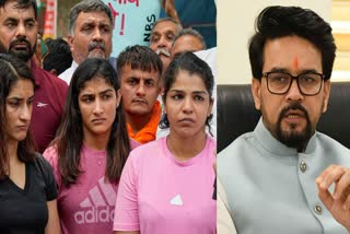 Government invites wrestlers for talks again  അനുരാഗ് താക്കൂർ  Government invites wrestlers for talks again  Anurag Thakur  wrestlers protest  ഗുസ്‌തി താരങ്ങളുടെ പ്രതിഷേധം  national news  Sakshi malik  വിനേഷ് ഫോഗട്ട്  ബജ്‌റംഗ് പുനിയ  vinesh phogat  Bajrang Punia  ബ്രിജ് ഭൂഷൺ സിങ്  ബ്രിജ് ഭൂഷൺ