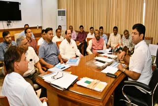 Haryana Deputy CM Dushyant Chautala meeting with officials