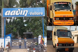 vellore sathuvachari aavin two trucks with same number owner took away the impounded vehicle at midnight