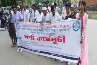 AASAA protest in Lakhimpur