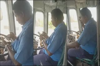 Bus driver cell phone use