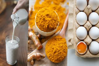 Milk, egg and turmeric are beneficial in Vitamin D deficiency