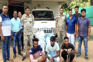 Kuakonda police arrested Ganja smugglers