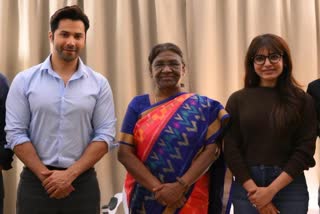 Varun Dhawan and Samantha Ruth Prabhu  Samantha Ruth Prabhu meet President Murmu  Varun Dhawan  Samantha Ruth Prabhu  President Murmu in Serbia  President Murmu  Murmu  മുർമുവുമായി കൂടിക്കാഴ്‌ച നടത്തി വരുൺ  വരുൺ ധവാനും സാമന്തയും  സെർബിയയിൽ രാഷ്‌ട്രപതി മുർമു  രാഷ്‌ട്രപതി മുർമു  സിറ്റഡൽ സംവിധായകരായ രാജും ഡികെയും  രാജും ഡികെയും  രാജും ഡികെയും രാഷ്‌ട്രപതിയുമായി കൂടിക്കാഴ്‌ച  വരുണ്‍ സോഷ്യല്‍ മീഡിയയില്‍ പങ്കുവച്ചു  സാമന്ത റൂത്ത് പ്രഭു  വരുൺ ധവാന്‍  സാമന്ത  വരുണ്‍  സിറ്റഡല്‍