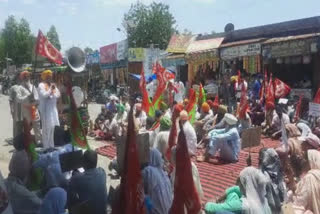 Farmers protested against drugs being sold in Ferozepur