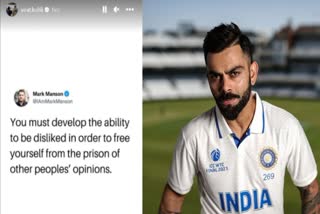 Virat Kohli post