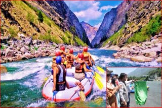 River rafting started from Ramshila to Pirdi in Kullu.