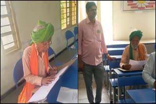 81 year old man written english ma exam in vijayapur