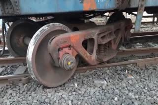 Goods train derailed