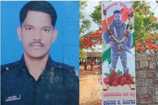 belagavi soldier fell from a train and died