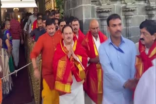 bjp-national-president-jp-nadda-offers-prayers-at-sri-venkateswara-swamy-temple-in-tirupati