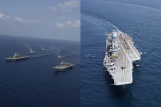 indian-navy-conducts-mega-operation-in-two-aircraft-carriers-in-arabian-sea