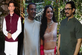 Aamir Khan, Hrithik Roshan add glitz to producer Madhu Mantena, Ira Trivedi's mehendi ceremony