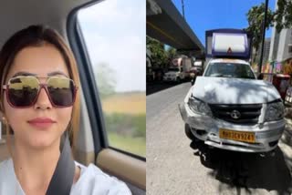 rubina dilaik have met an car accident