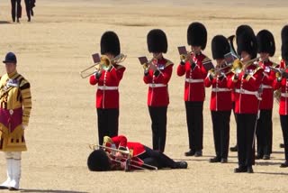 British Soldiers Faint In Front Of Prince