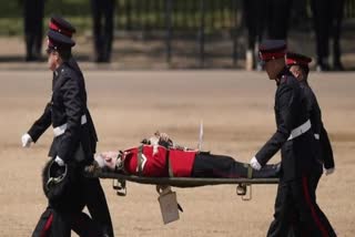 British Royal Guards Collapse