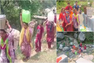 Drinking water crisis in dozens of villages of Pithoragarh