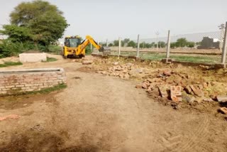 Police Bulldozed illegal encroachment