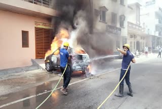 car fire in haridwar