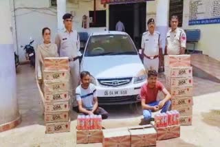 Police seized illegal liquor