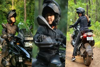 manju warrier bike ride