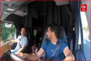 Rahul truck ride in US