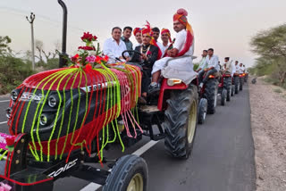 Rajasthan: Groom arrives to wedding ceremony with 51 tractors