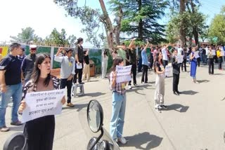 ABVP protest in HP University