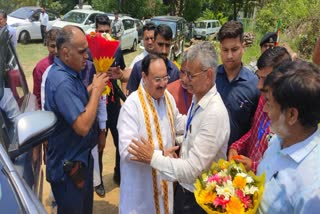 JP Nadda in Bilaspur Tiffin meeting