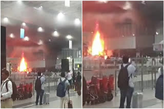 Kolkata airport fire