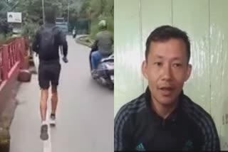 A Man Ran 22 kms and protested Nomination