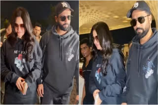 Vicky Kaushal and Katrina Kaif exude 'power couple' goals as they twin in black: Watch