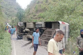 Bus Returning From Badrinath Overturned