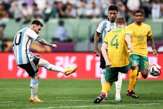 sports  അർജന്‍റീന  മെസി  ലയണൽ മെസി  Messi  Lionel Messi  അർജന്‍റീന vs ഓസ്‌ട്രേലിയ  ലയണൽ മെസിക്ക് ഗോൾ  ജർമൻ പെസല്ല  Argentina vs Australia  argentina defeats australia  messi scores