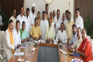 BJP leaders meeting at MP CM residence