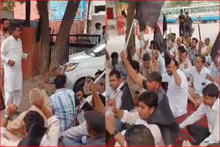 Haryana Roadways employees protest in Fatehabad