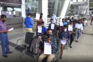 Flight cancellation: Migrant workers take refuge in airport